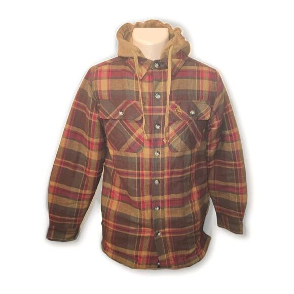 New! Legendary Whitetails Men's Maplewood Hooded Shirt Jacket  size small - Picture 3 of 14